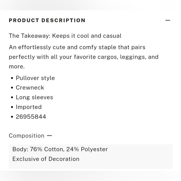 NWT Victoria's Secret PINK Ivy Fleece Classic Crew Sweatshirt, size S - Picture 5 of 8